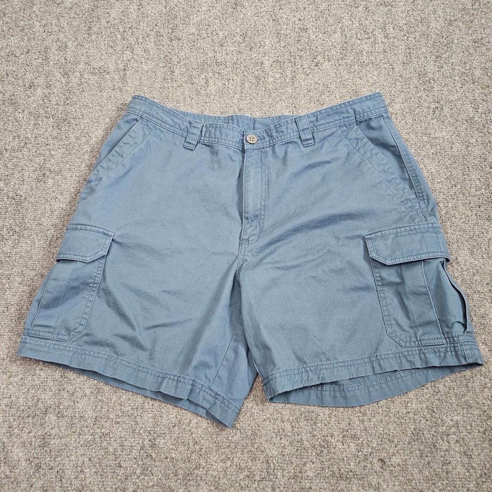 Columbia‎ Cargo Shorts Mens 38 Blue OmniShade SPF Hiking Outdoor Utility Casual